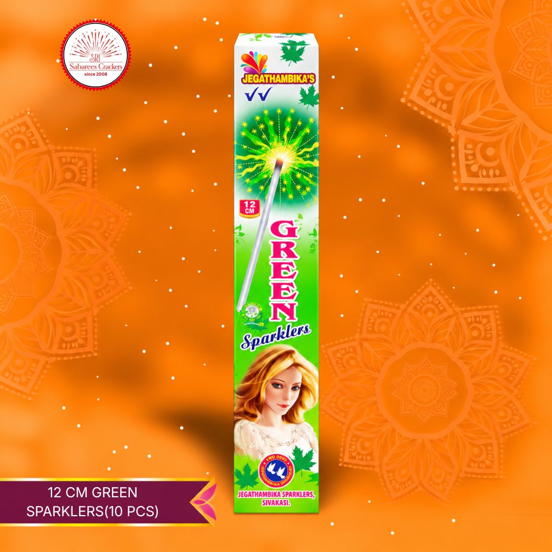 12 cm Green Sparklers